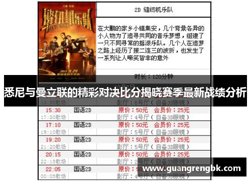 悉尼与曼立联的精彩对决比分揭晓赛季最新战绩分析